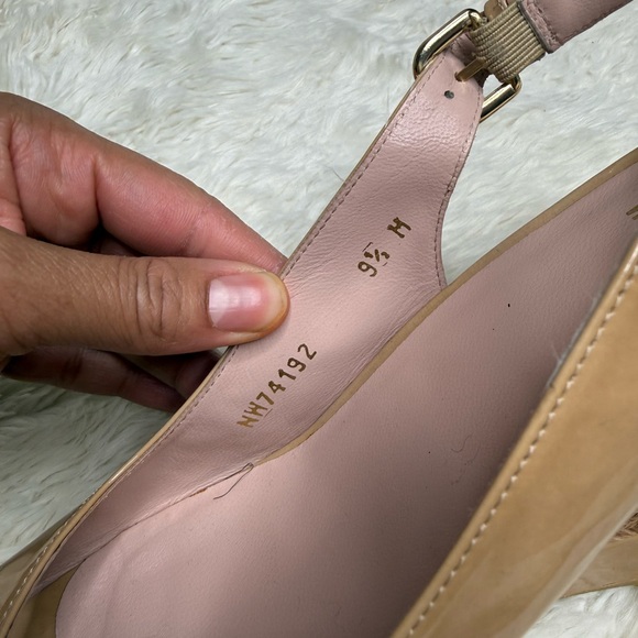 Stuart Weitzman Dolunch Patent Espadrille Wedge Sandal Women Size 9.5 - Picture 9 of 16